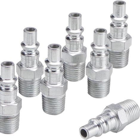 YMYNY 10 PCS Kompressor-Armaturen 1/4" BSP Europäischer pneumatischer Schnellverbinder (1/5)