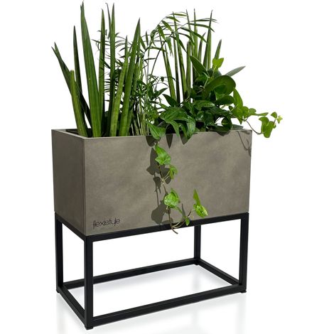 LOFT FIORINO Blumenständer, grau, 42 x 22 x 40 cm (1/5)