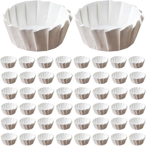 Backförmchen 50 baskische ölbeständige Kuchenpapierförmchen