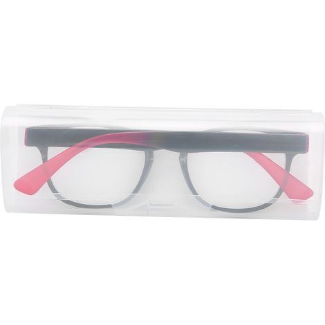 Lunettes de lecture élégantes pour hommes et femmes, presbytes, portables, simples, pour lire (+200 Noir Rouge) (1/5)