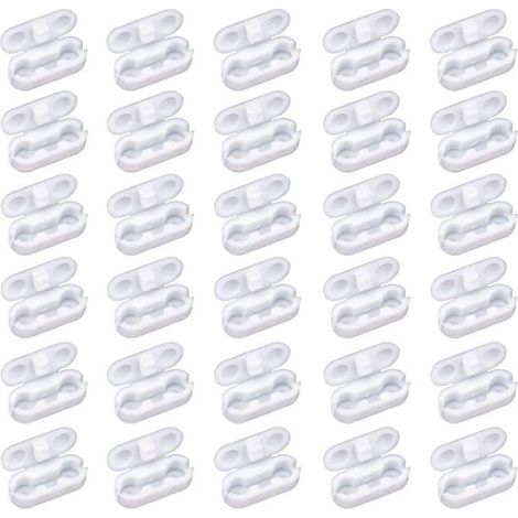 Perlenbefestigungen, 4,56MM, weiße Jalousien mit dichten Perlenschnüren, Kunststoff-Perlenschnurverbinder (36 Stück). (1/5)