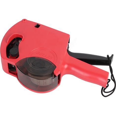 Etiqueteuse manuelle 8 chiffres marqueur de prix machine d'étiquetage avec rouleau étiquettes et rouleau encre pour supermarché commerce de détail (1/2)