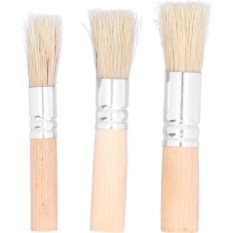 3pcs Painting Brush Bristle Brushes DIY Art Craft Project Oil Painting Watercolor Painting Brush (1/5)