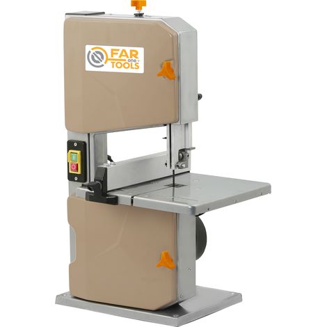 Fartools – Scie à ruban 250W – Capacité de coupe 200x80mm – Table alu inclinable à 45° – Vitesse 950 tr/min pour coupes précises (1/2)