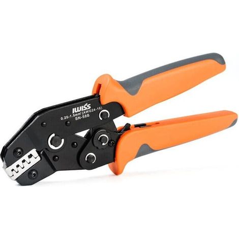 Pinza a crimpare per terminali non isolati (Dupont, JST, Molex e Faston)