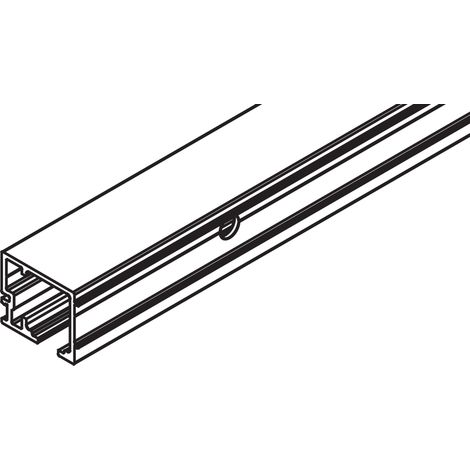 Hawa Laufschiene Hawa Junior 80/100, Wandmontage, Aluminium, gelocht, 2500 mm
