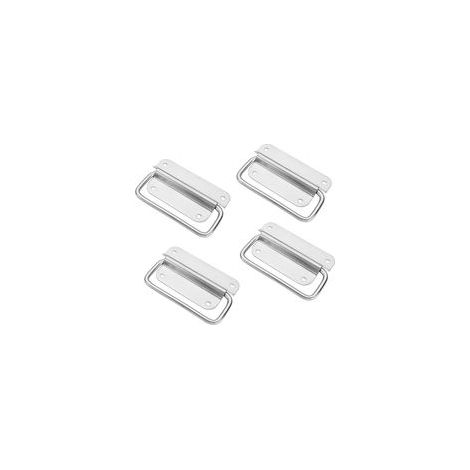 Poignée de meuble,Poignées Pliante traction d\'acier inoxydable, Poignée de Caisse Poignées Caisse Pliante Poignée Boîte Outils, Porte en métal Extracteur Poignée,Pour boîte à outils,Porte Ar (1/4)