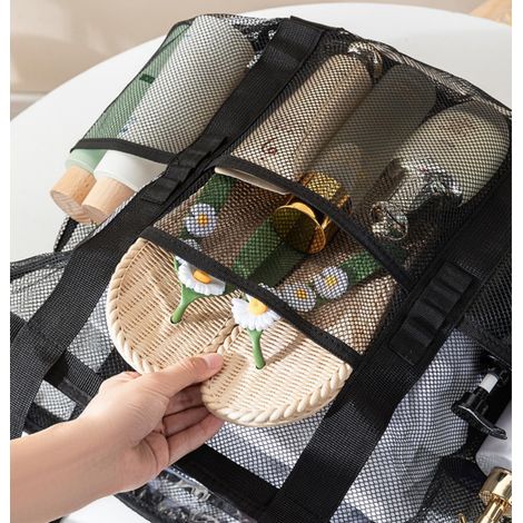 JeiibrZui Lot de 6 sacs de rangement pour jouets en PVC - 23 x 17 x 10 cm - Organiseur transparent et imperméable avec fermeture éclair pour puzzles, blocs et jeux de société (1/5)