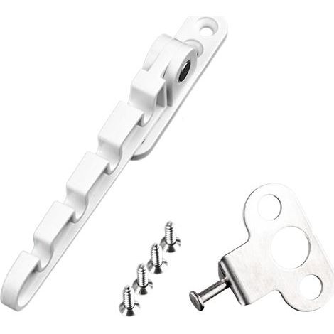 Entrebâilleur De Fenêtre - Verrou Anti-pincement Pour Fenêtres À Battant - Blanc - Convient PVC Bois Aluminium - 1 Pièce (1/5)