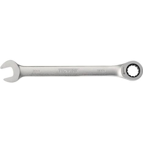 Clé à cliquet à œil ouvert 19mm L.250mm droite TECWERK (1/3)