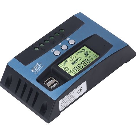 90-A-MPPT-Solarladeregler, intelligente Überwachung, digitale Echtzeitanzeige, 12-V-/24-V-Photovoltaikregler, Solarmodul, robustes Gehäuse (1/5)