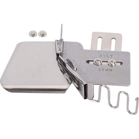 Agrafeuse plate pour machine à coudre, relieuse 4 voies, ruban de reliure pour accessoires de machine à coudre industrielle (20 mm) (1/5)
