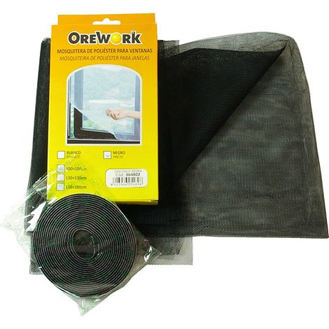 MOSQUITERA OREWORK NEGRA 150x180 cm