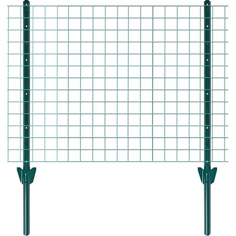 Zaunset Volierendraht Gartenzaun 1 x 25 m Drahtzaun 19 mm Zaun Komplett-Set Grün