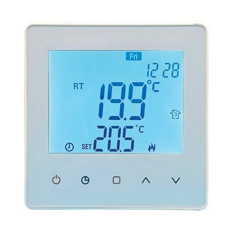 CRONOTERMOSTATO QUBO TOUCH V2 BRAVO - 5/35Â°C LCD 3,1 MM 86X86X28- 1 pezzi