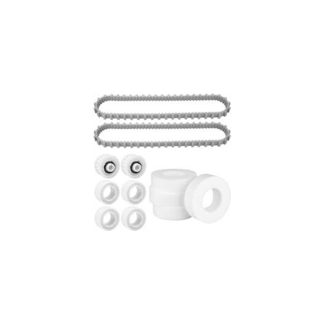 Kit de remplacement 25-26 pour robot nettoyeur de piscine Dolphin : rails (R2) et bagues (6101611-R4)