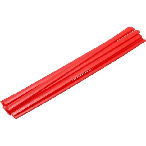 8 Pcs Red Plastic Welding Rods 9.5mm x 250mm High Density Polyethylene Flat Strip for Repair Water Tanks Forklift Pallets (0.4" x 10") (1/5)