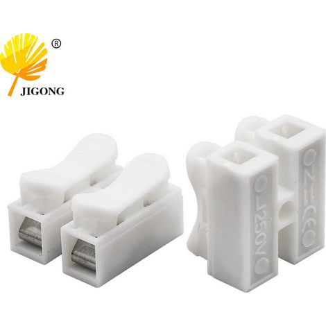 Le plafonnier LED à connexion rapide utilise des bornes à bouton-poussoir autobloquantes à 2 positions (0,2-2,5 mm). (1/5)