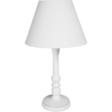 Lampe en bois charme blanc (1/4)