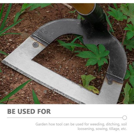 Houe de jardinage en acier inoxydable houe creuse houe de désherbage tête de rechange pelle de jardin potager en vrac outils de plantation de jardinage 14 9cm (1/4)