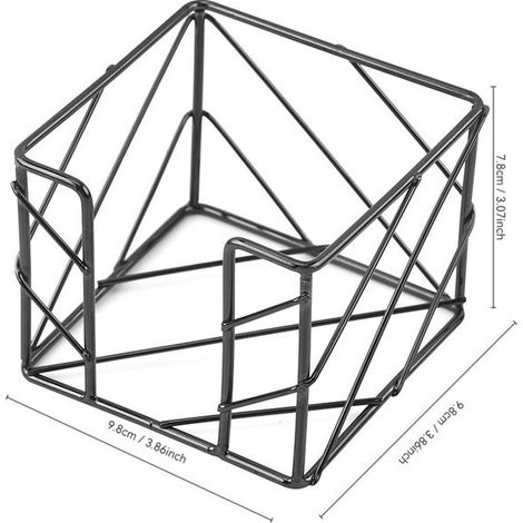 Kreativer Post-it®-Organizer aus Metall fürs Büro, schwarz (1/3)
