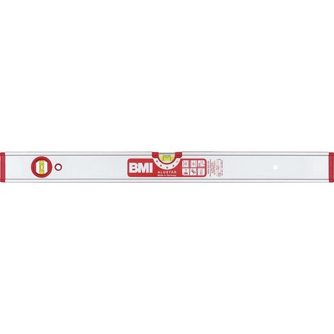 Nivel de burbuja ALUSTAR 30cm aluminio plateado ± 0,5 mm / m IMC