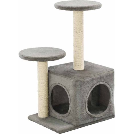 Maison Exclusive - Albero per Gatti con Pali Tiragraffi in Sisal 60 cm Grigio (1/5)