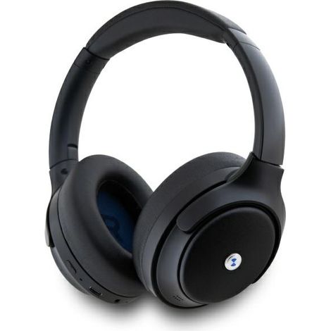 Auriculares supraaurales Bluetooth BMW ANC con logotipos metálicos, color negro. (1/4)