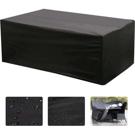 Oxford Rectangular Table Cover for Garden Furniture with UV Protection (213 x 132 x 74 cm)
