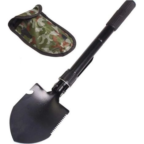 Auto Essentials Notfall-Schneeschaufel, faltbare Militärschaufel, Überlebens-Grabenwerkzeug (1/5)