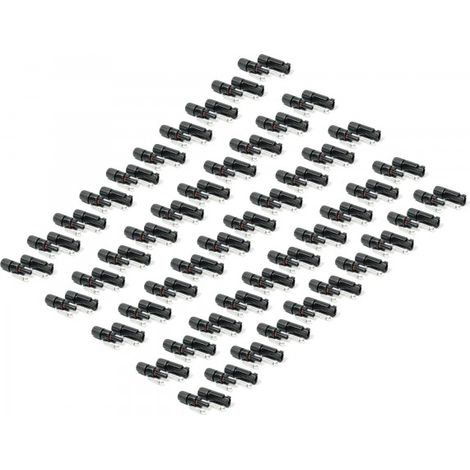 1 bis 50 Paar Solar Stecker für Solarkabel 4-6 mm² PV Stecker kompatibel mit MC4 50 Paar