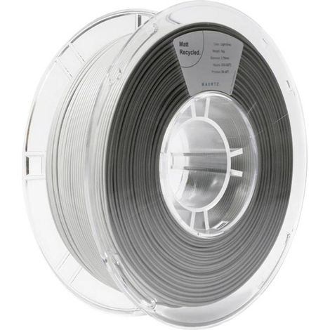 Maertz PMMA-1014-001 PMMA-1014-001 Filamento per stampante 3D PLA Opaco PLA riciclato, Opaco 1.75 mm 1000 g Grigio chia (1/2)