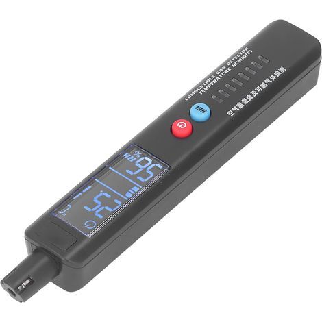 Gasleckdetektor mit Alarmfunktion, Propangas-Temperatur- und Feuchtigkeitssensor, tragbares Gerät für Zuhause (1/5)