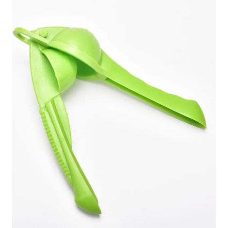 Presse-citron vert en plastique, presse-agrumes manuel pratique, outil de cuisine pour fruits frais (1/5)