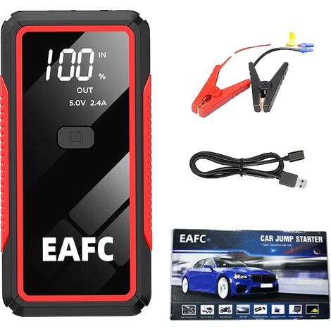 Avviatore di batteria per auto, corrente di picco 2000A, ricarica di più dispositivi, clip originale 2000A (1/2)