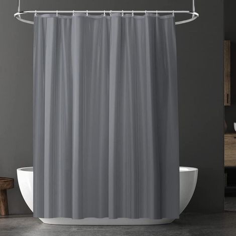 Duschvorhang Anti-schimmel Wasserdicht Schnelltrocknend 180x180 cm Grau (1/5)