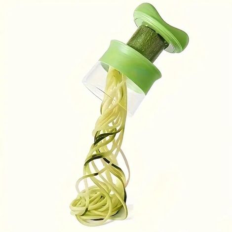 1 râpe multifonction en spirale de cuisine, éplucheur rotatif pour carottes, concombres et coupe-légumes