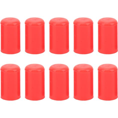 Couvercle de tuyau d'aspiration sous vide d'admission automatique, bouchons d'obturation en Silicone, bouchons d'extrémité de tube rouge 12mm, 10 pièces