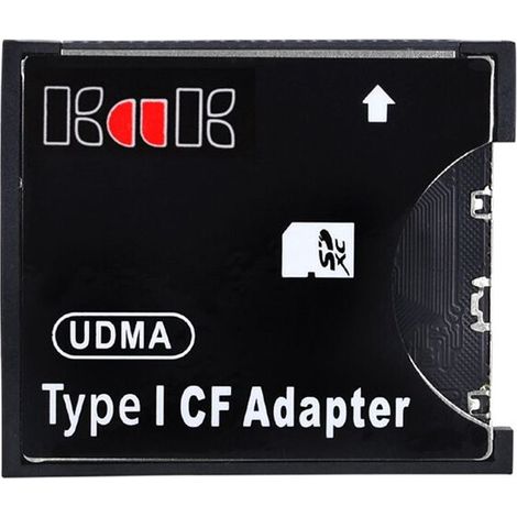 Adaptateur CF Type I vers lecteur de cartes CF standard pour cartes SDHC, SDXC et MMC (1/4)