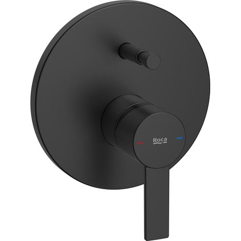 Grifo empotrable para baño-ducha (2 vías) - TARGA-  Roca  Acabado: Negro mate (1/2)
