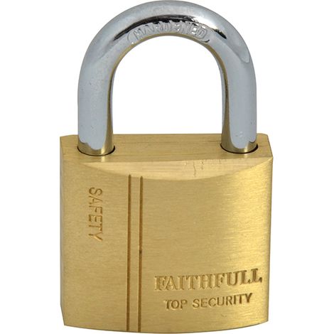 Faithfull BC0430 Brass Padlock 30mm 3 Keys FAIPLB30 (1/5)