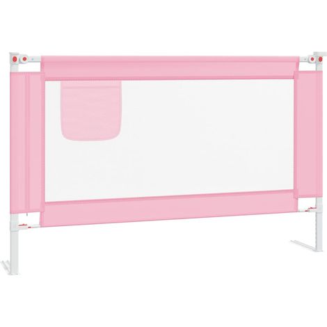 Maison Exclusive - Kleinkind-Bettschutzgitter Rosa 120x25 cm Stof (1/5)