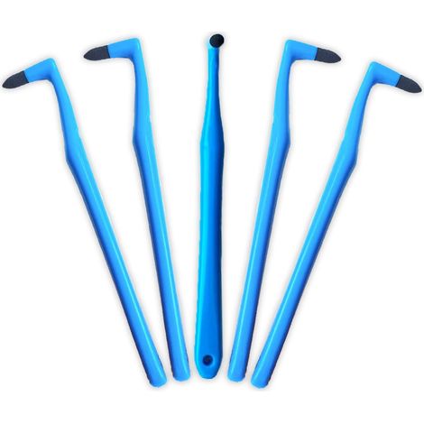 Nettoyant dentaire 5 pièces, gomme anti-taches pour dents, kit de polissage et blanchiment, outil d'hygiène bucco-dentaire, éliminateur de tartre et de plaque (1/5)