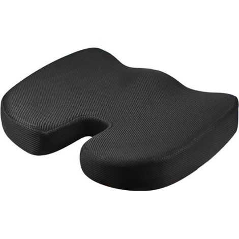 Coussin de chaise, mousse à mémoire de forme à rebond lent, maille, soulage les douleurs du coccyx (1/5)