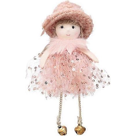 Pendentif ange de Noël - Décoration en peluche à suspendre au sapin de Noël - Cadeau idéal pour les fêtes (1/5)