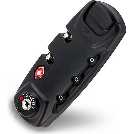 Cadenas À Code Numérique - Serrure Tsa Pour Valise - 3 Chiffres Réglables - Antirouille - Compatible Inspection Aéroportuaire - 1 Pièce