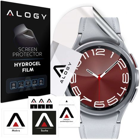 Alogy Hydrogel Smartwatch-Schutzfolie für Samsung Watch 6 Classic 43 mm (1/5)