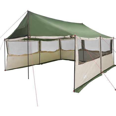 Tienda Familiar Verde 450 x 400 x 265 cm Poliéster y Acero