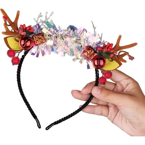 Serre-tête motif bois de renne de Noël - Accessoires de fête - Pour enfants et adultes (1/5)