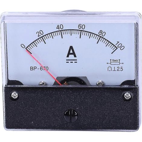 Compteur de courant analogique CC 100 A - Ampèremètre - Édition 0809 - Référence : 670-hy (1/5)